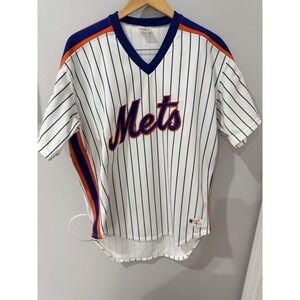 Vtg New York Mets Rawlings Authentic Pullover Baseball Jersey Sz 46 G